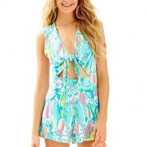 Lilly Pulitzer Greer Romper - NWT Size L